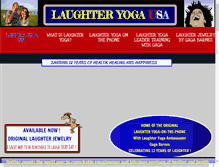 Tablet Screenshot of laughteryogausa.com